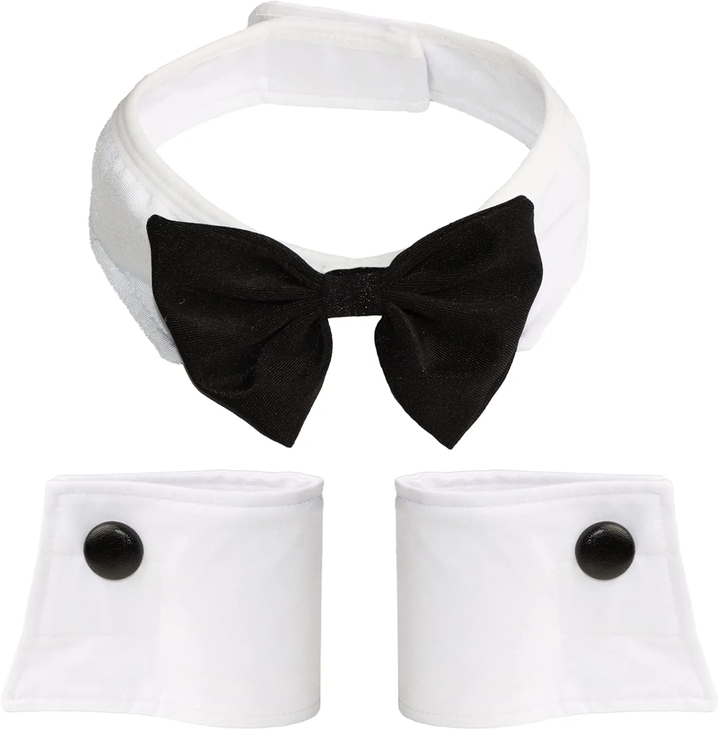 Bunny Costume Set - Rabbit Ears Headband, Bow Tie, Cuff and Tail Accessories Kit