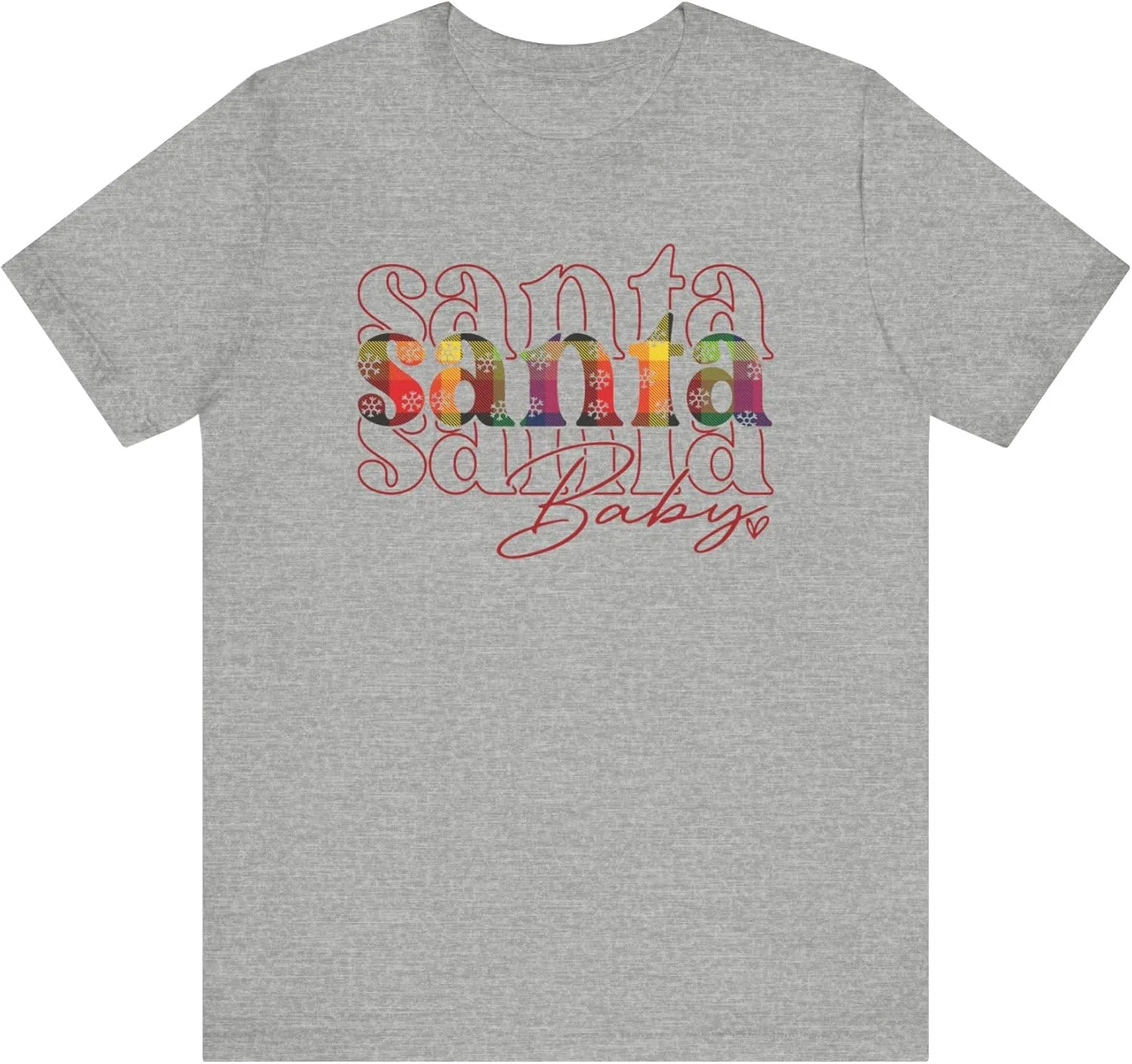 Caribbean Madras Christmas T-Shirt, Family Matching Christmas Tee, West Indian Christmas, Santa Baby Madras T-Shirt