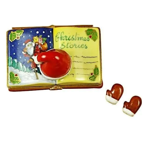 Christmas Book Christmas Stories with Removable Santa Gloves