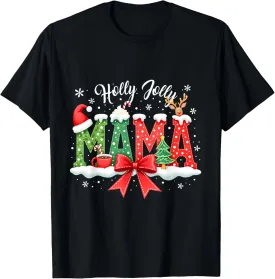 Christmas Mama Christmas Funny Family Matching Xmas T-Shirt