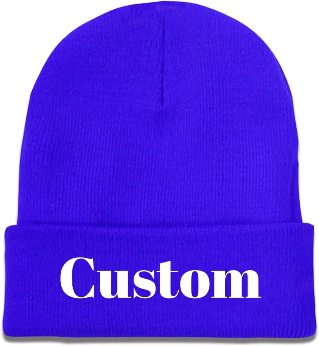 Custom Beanie Hat Personalized Winter Knitted Hat Add Design Your Own Text/Logo/Image Beanie