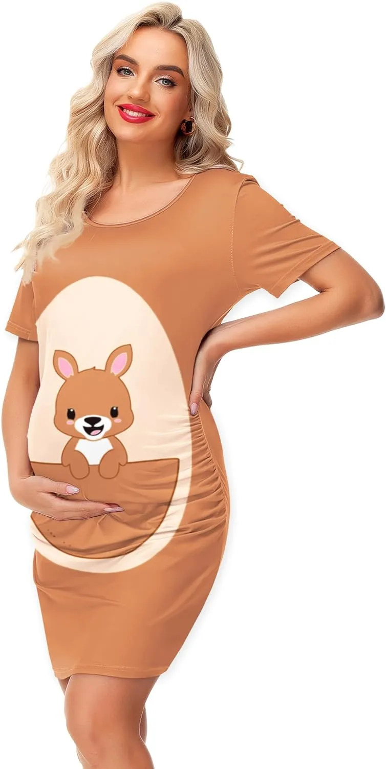 Deerose Womens Christmas Maternity Costume Pregnant Dress Xmas Party Outfit
