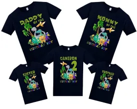 Dinosaur Birthday Shirt, Dinosaur Custom Shirt, Personalized Dinosaur Shirt, Dinosaur family shirts, Dinosaur matching family Birthday Shirt, Birthday t-shirt for girls and boys