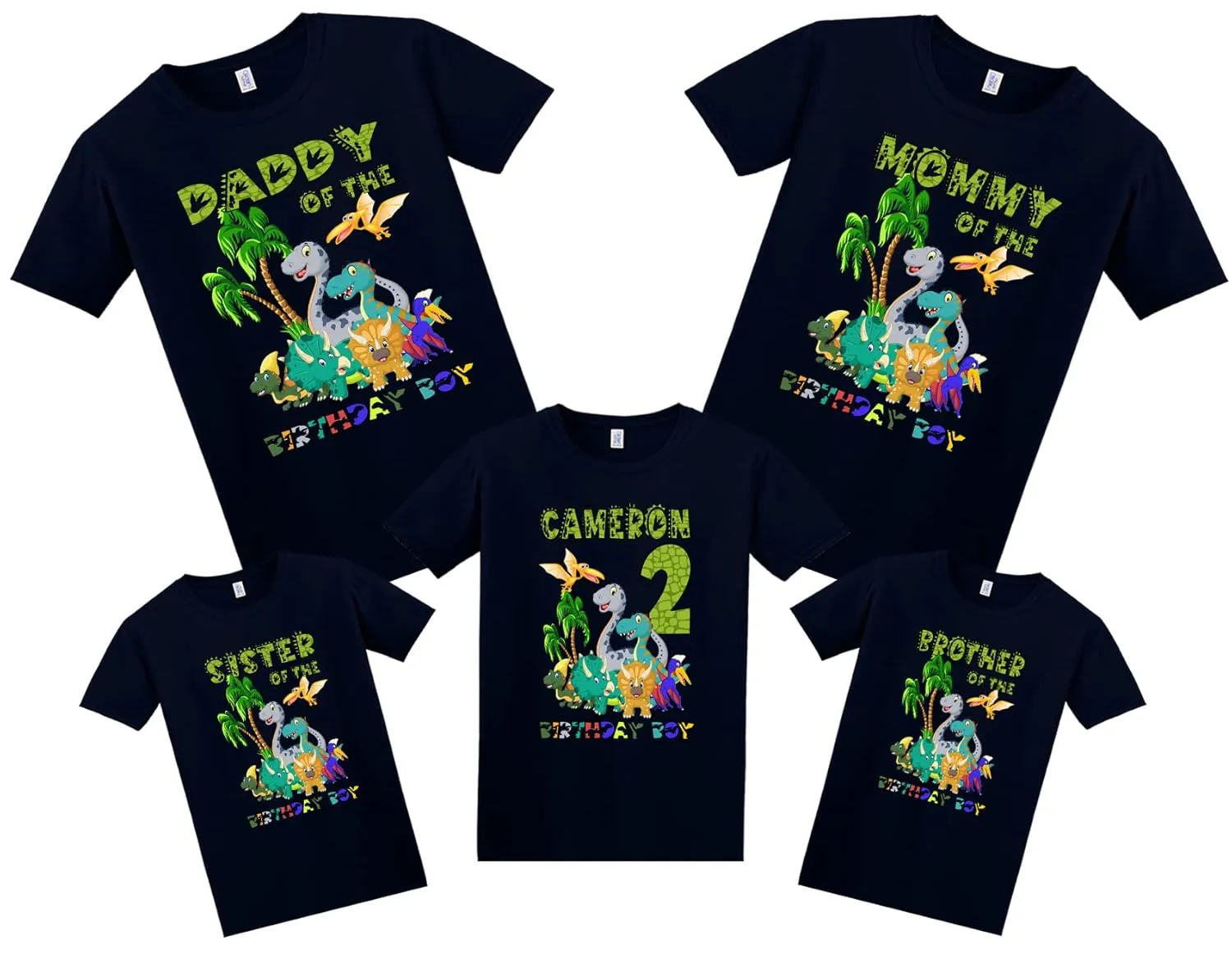 Dinosaur Birthday Shirt, Dinosaur Custom Shirt, Personalized Dinosaur Shirt, Dinosaur family shirts, Dinosaur matching family Birthday Shirt, Birthday t-shirt for girls and boys