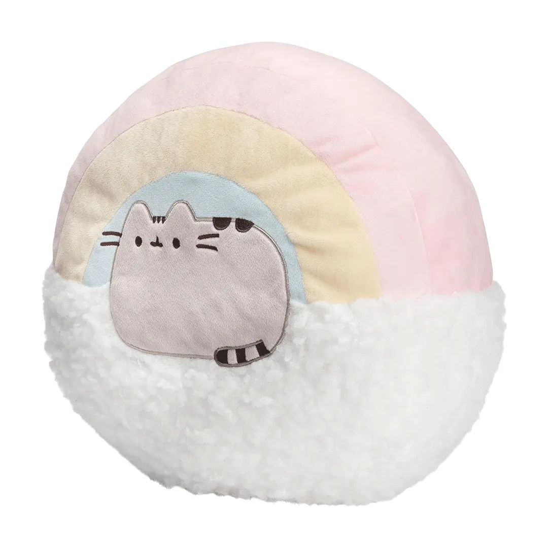 GUND Pusheen Round Rainbow Pillow 13" Plush Toy