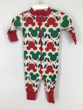 Hanna Andersson   Disney Child Size 0-3 Months Red Christmas Pajamas