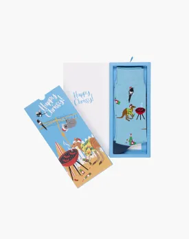 Happy Chrissy | Mens Bamboo Sock Card