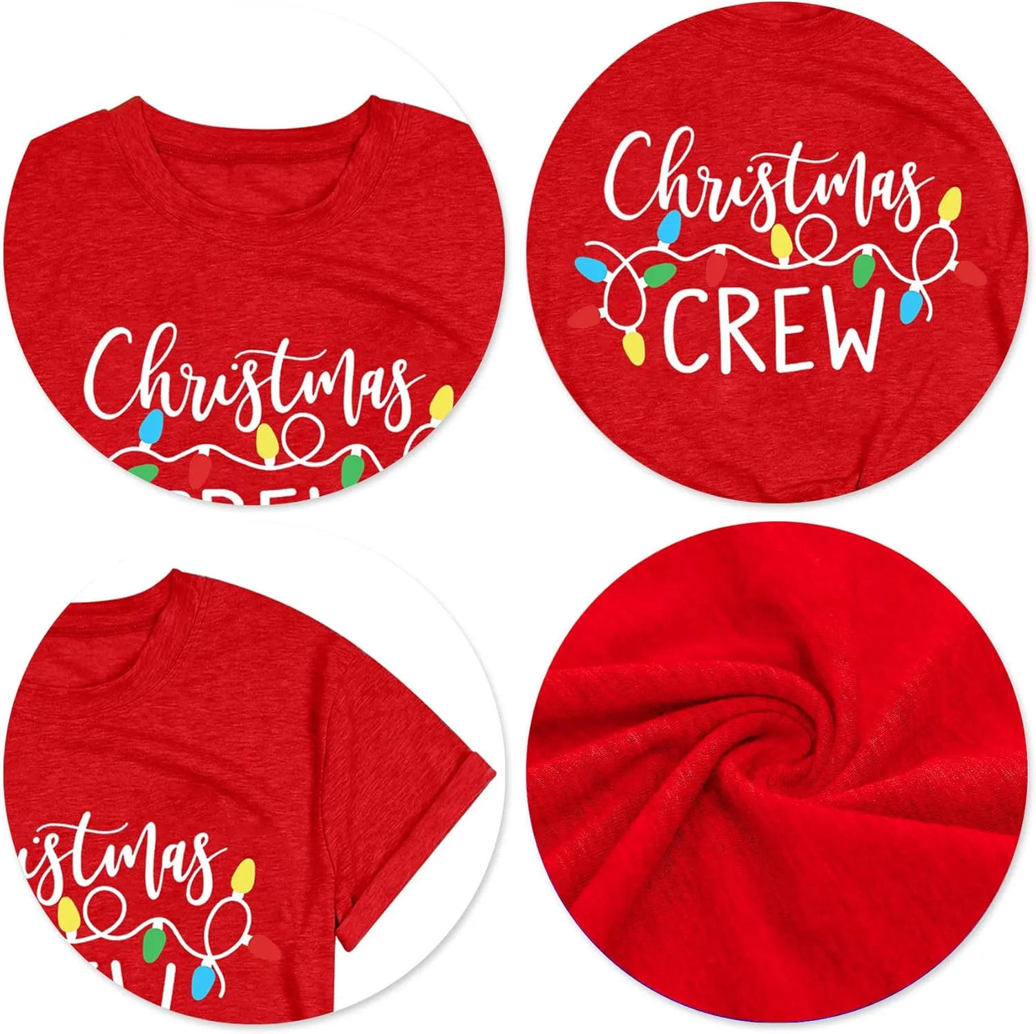 Merry Christmas Shirts Women Funny Xmas Tree Graphic T-Shirt Holiday Tshirts Casual Short Sleeve Tee Tops