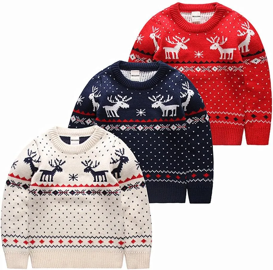 MULLSAN Children's Fireplace Lovely Sweater For Christmas Best Gift