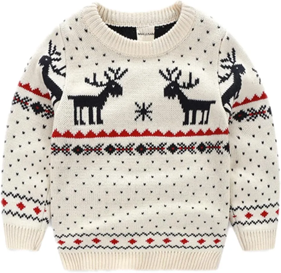 MULLSAN Children's Fireplace Lovely Sweater For Christmas Best Gift
