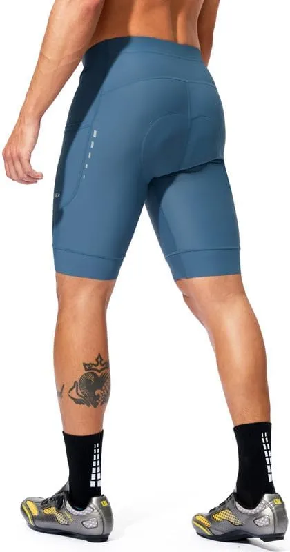 Padded Bike Shorts for Men 4D Cycling Road Riding Biking Padding Bicycle Shorts with Phone Pockets