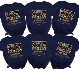 Personalized Family Summer Vacation 2025 Shirt  Handmade Matching Travel T-Shirts  Custom Making Memories Together Tee  Funny Vacation Shirts for Kids & Adults
