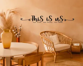 "This is us" vinyl wall sticker by BorderBytes
