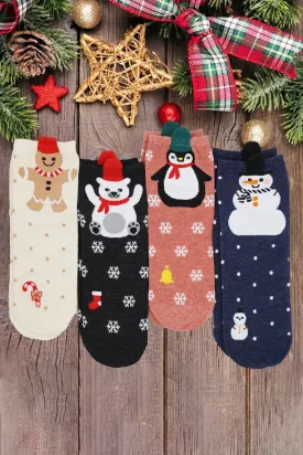 SS1009 12pcs Assorted Christmas Sock Pack