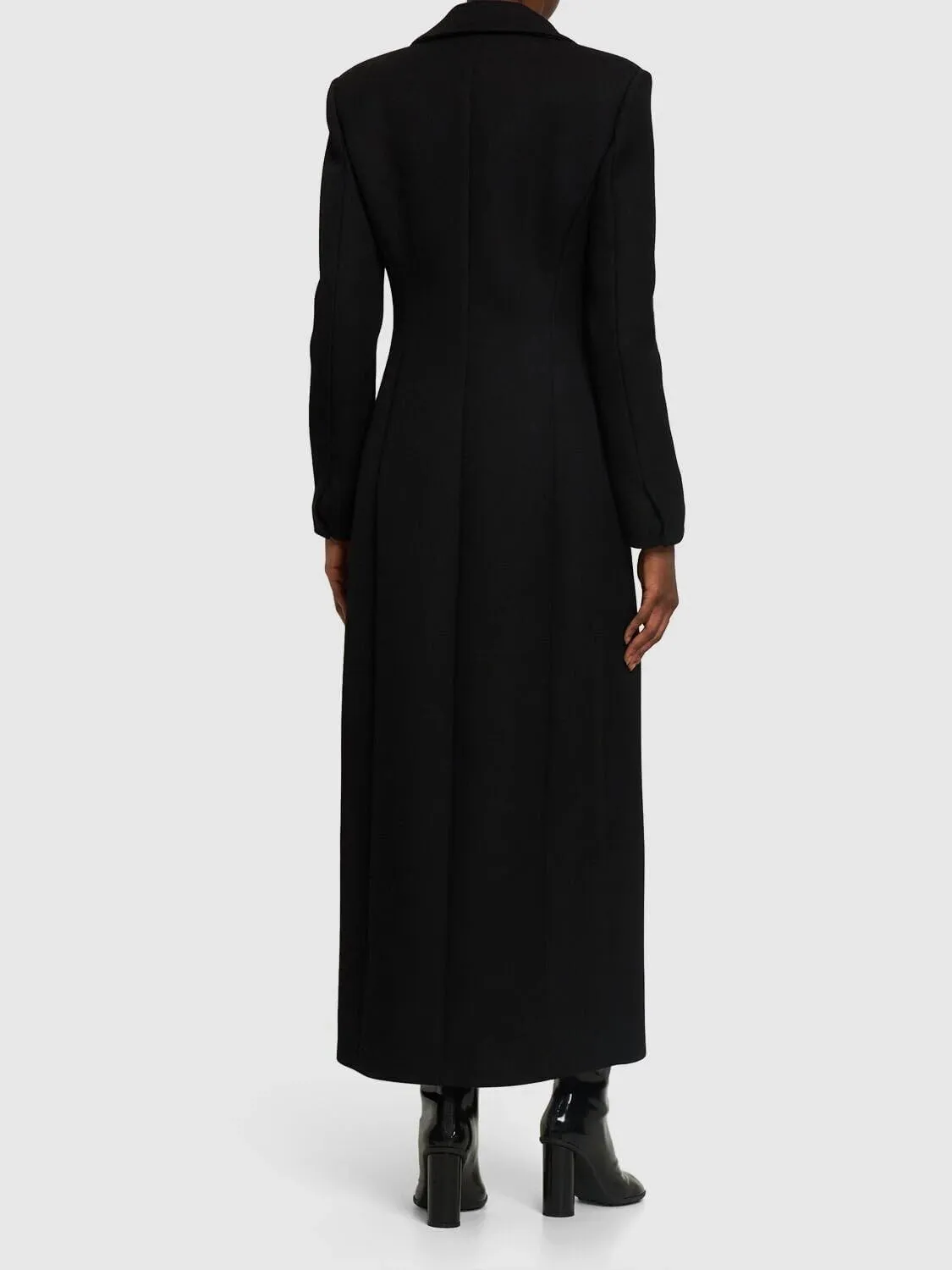 Women's Long Blazer Casual Notch Lapel Suit Jacket for Banquet/Christmas